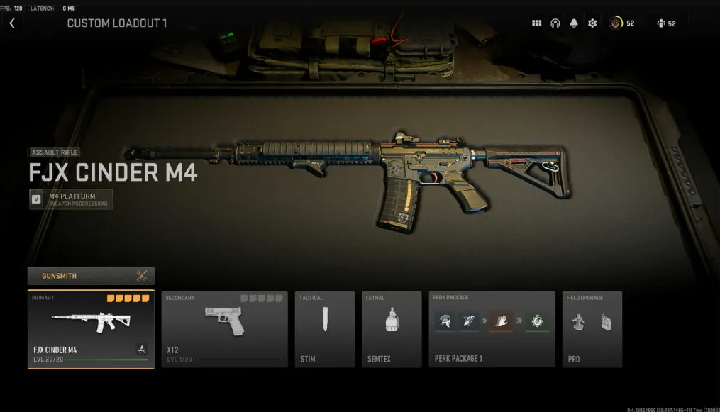 m4 rifle mw2
