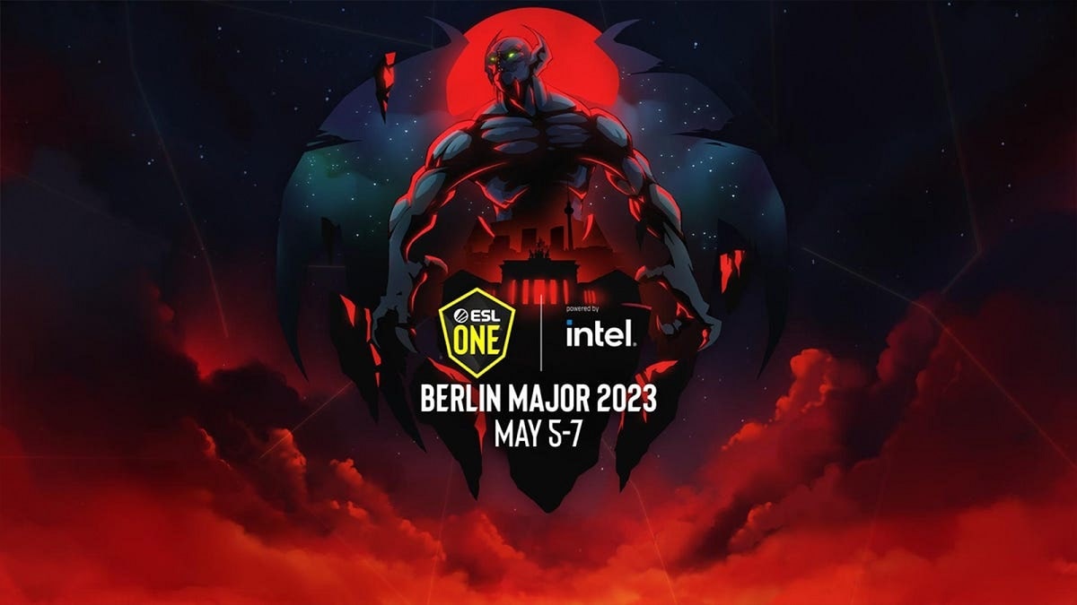 Banner do Major de Dota 2 em Berlim 2023 