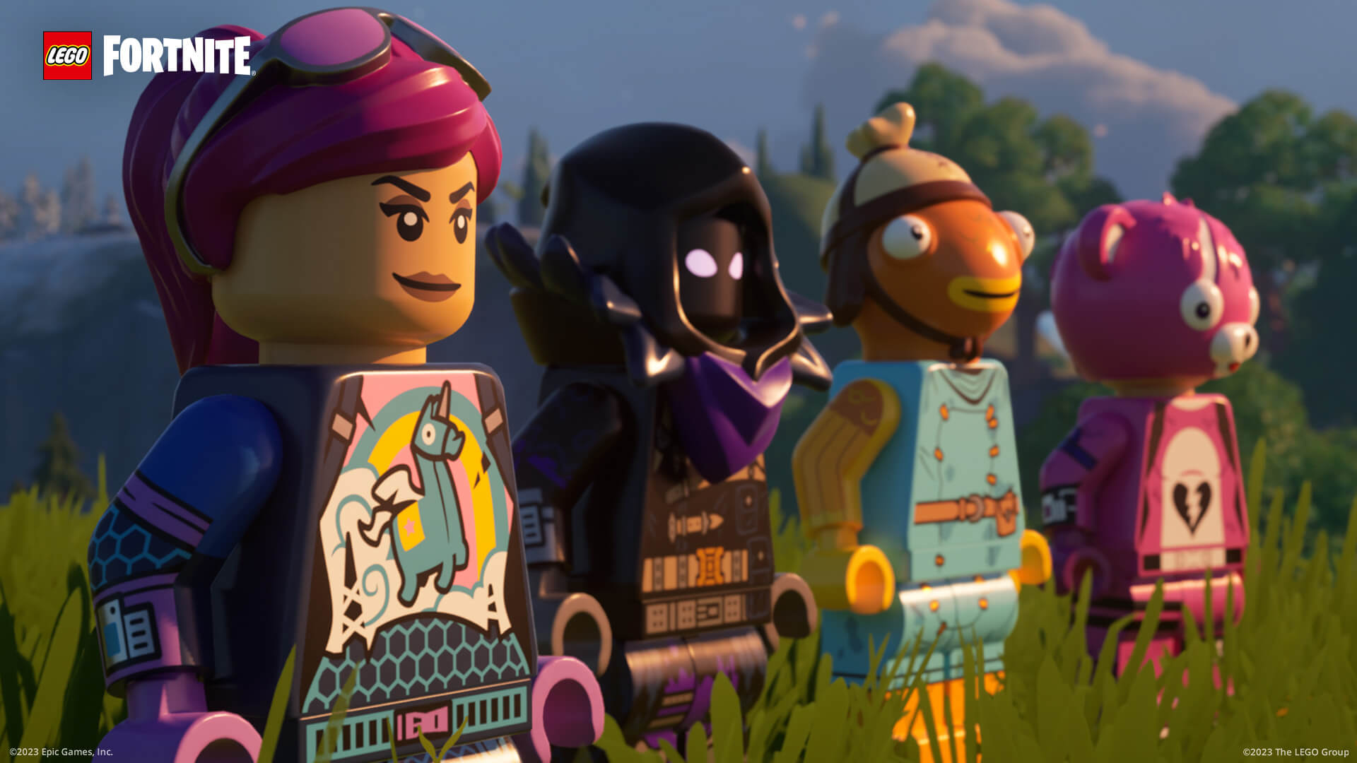 Lego Fortnite personagens
