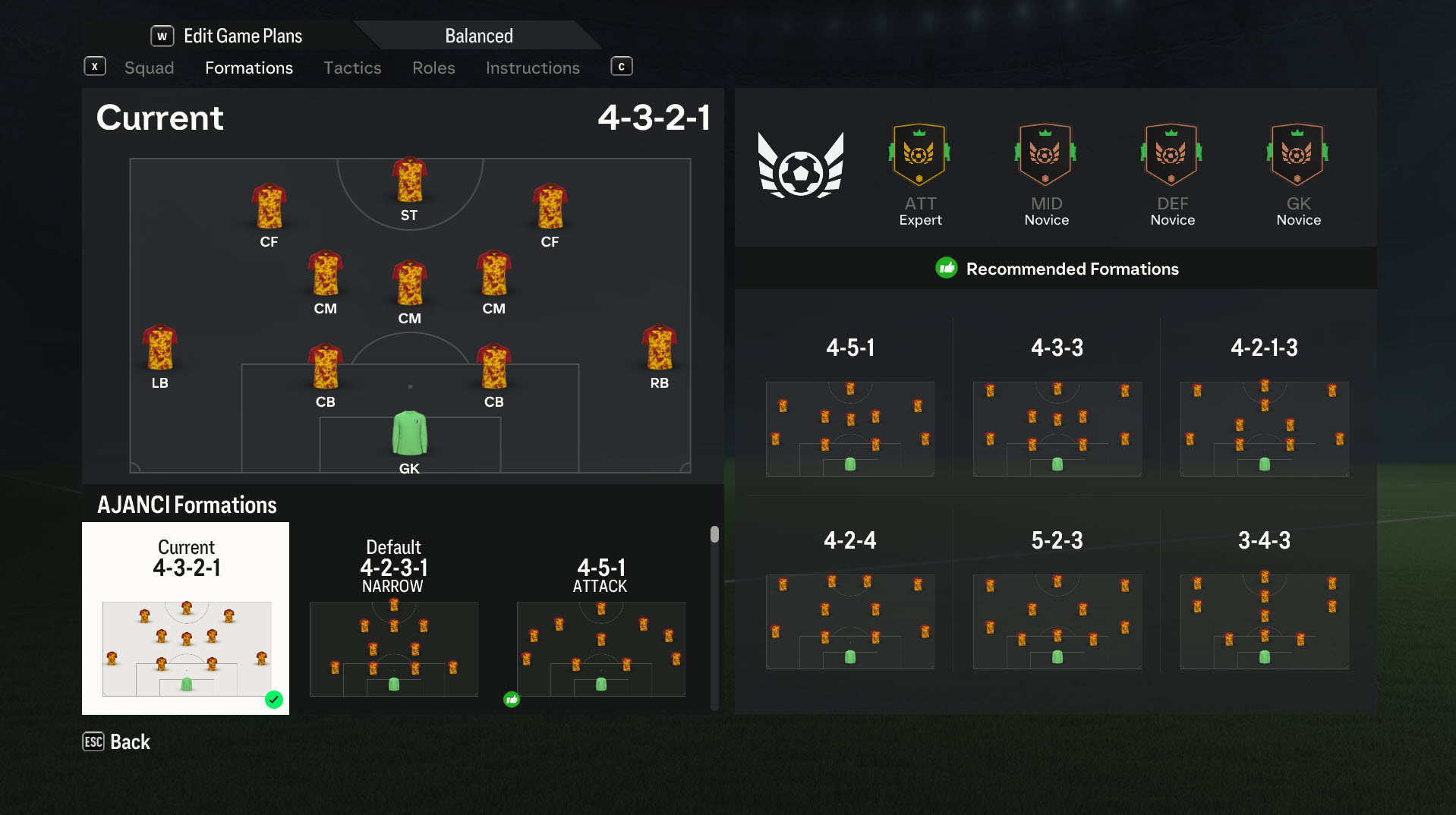EA Sports FC 24 Formations