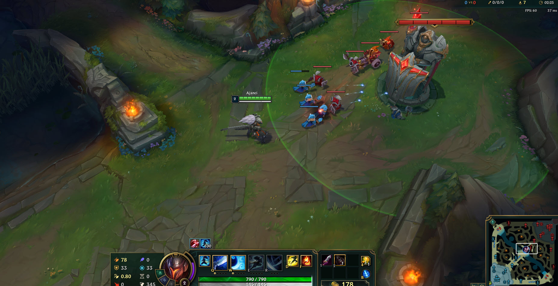 fast pushing minion wave in lol