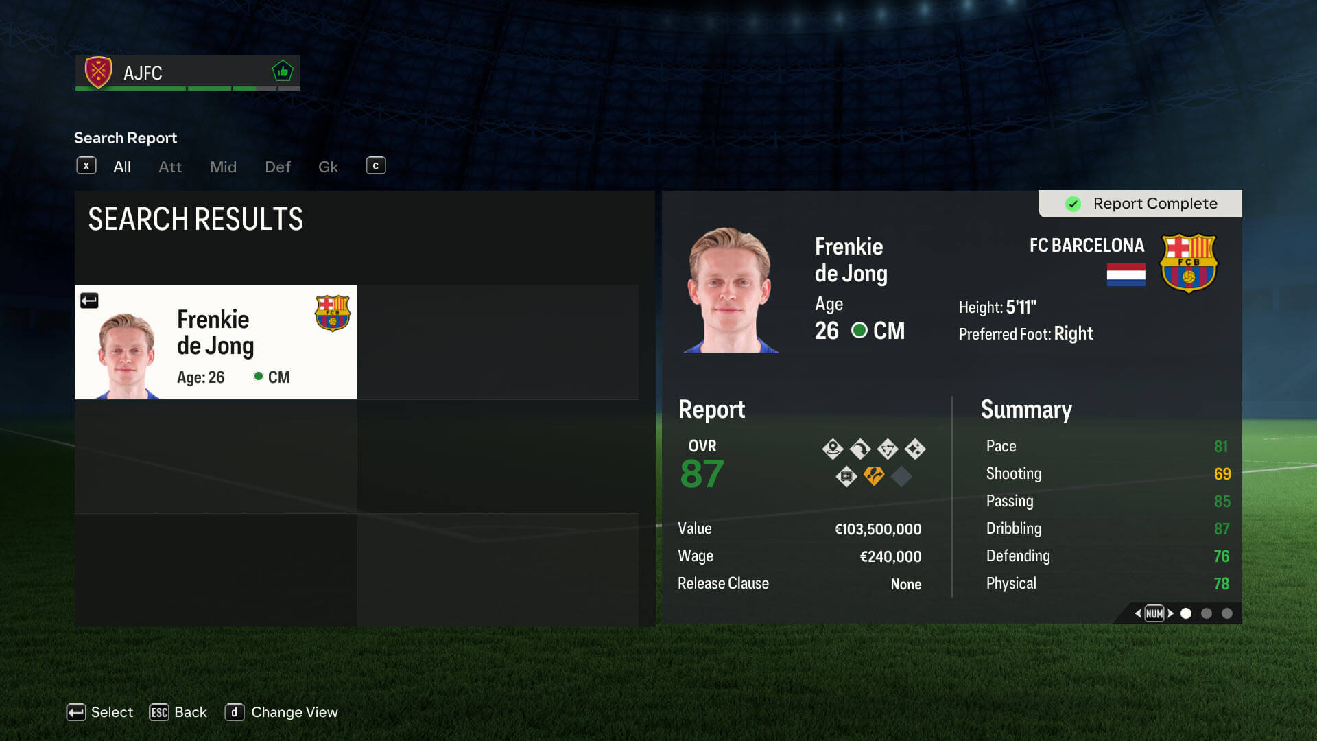 Frenkie de Jong - a good midfielder