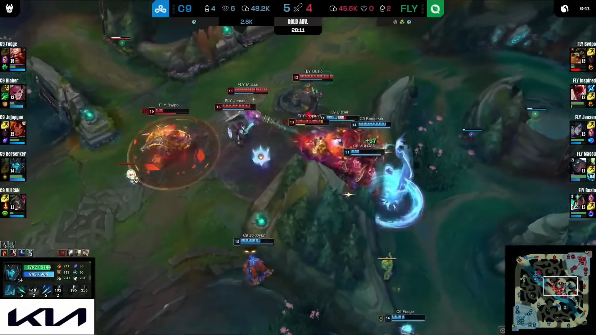 C9 vs FLY Game 1 LCS Spring Playoffs 2024