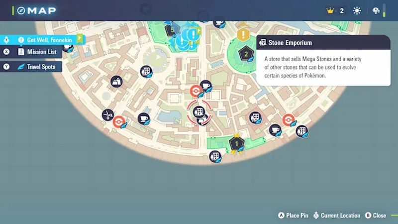 Where can you buy fossils in Lumiose City?